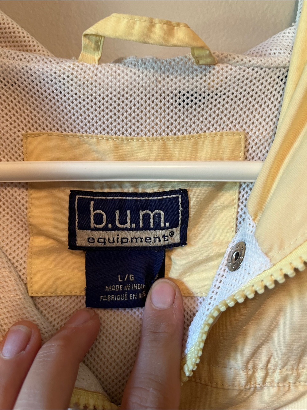 Vintage b.u.m. equipment Yellow Mesh-Lined Jacket